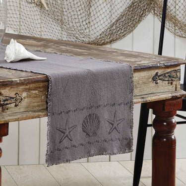 Sandy Grey Burlap Runner 13x72 VHC Brands - The Fox Decor